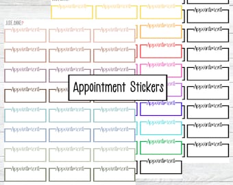 Appointment Planner Stickers, Functional Stickers, Cute Appointment Tracking Stickers, Functional Stickers, Organization for Calendar, Boju