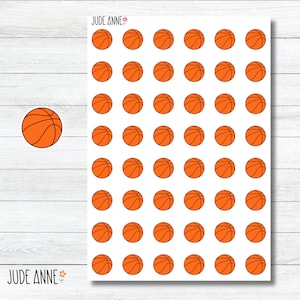 Basketball Planner Stickers, Basketball Icon Planning Stickers for Planner, Planning for Kids Sports, Basketball Calendar Stickers