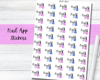 Autocollants pour agenda de rendez-vous manucure et pédicure, autocollants fonctionnels, autocollants pour bullet journal