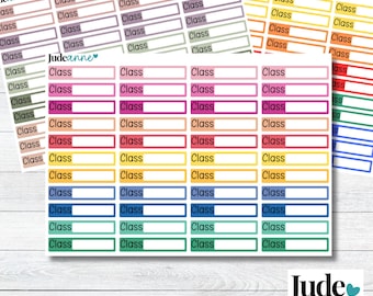 Class Labels Planner Stickers | School Planner Stickers | Subject Labels | Student Planner Stickers | Teacher Planner | Homeschool Planner