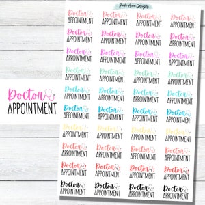Dr Appointment Planner Stickers, Dr appt Stickers, Dr Appointment Stickers, Organization for Calendar, Boju