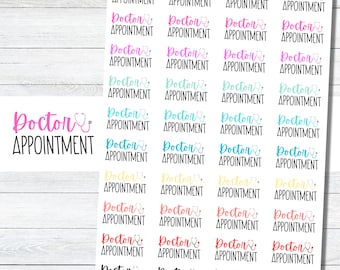 Dr Appointment Planner Stickers, Dr appt Stickers, Dr Appointment Stickers, Organization for Calendar, Boju