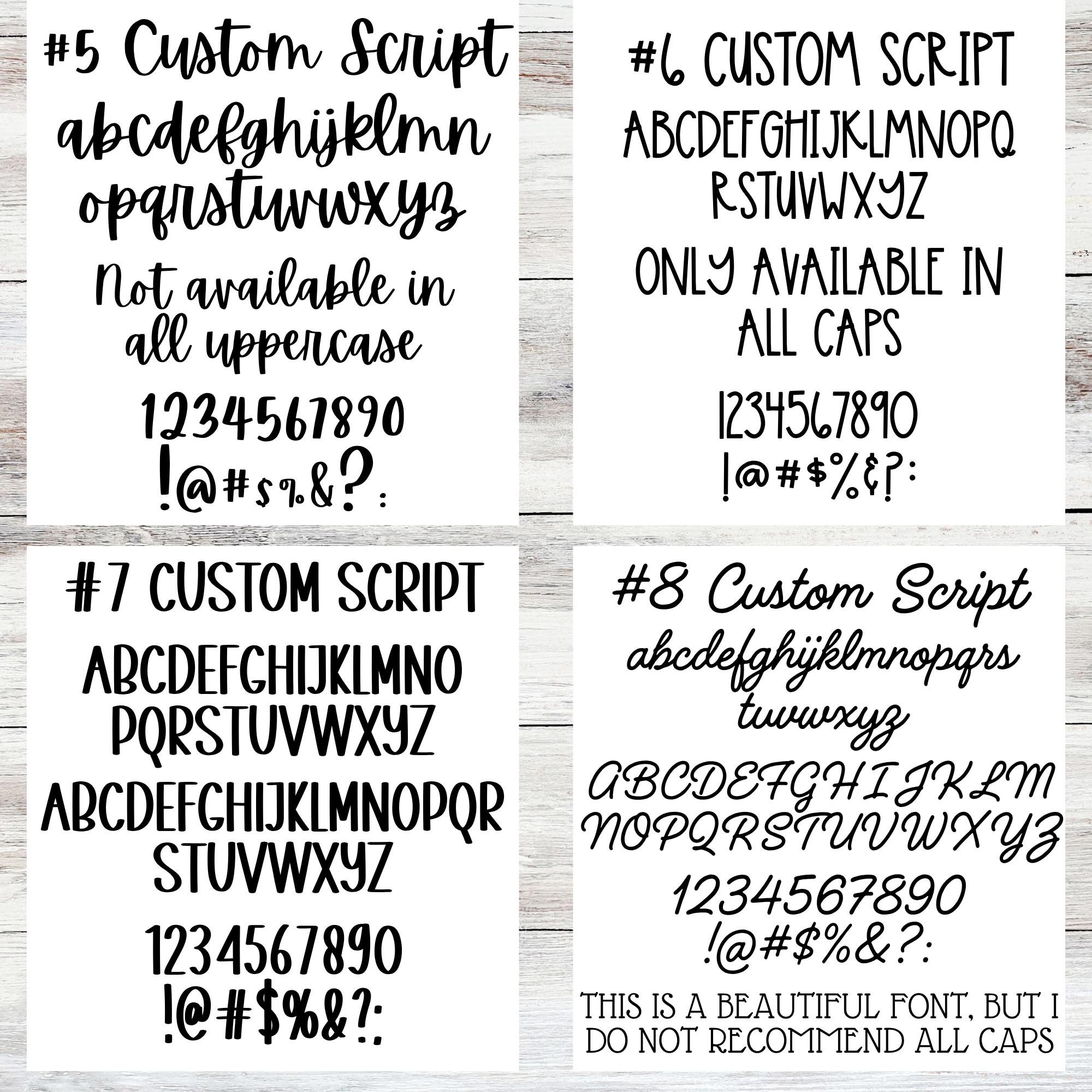 Sticker Building Example With Text Custom Script Stickers, Custom Text Sticker Sheets, Custom Script ...
