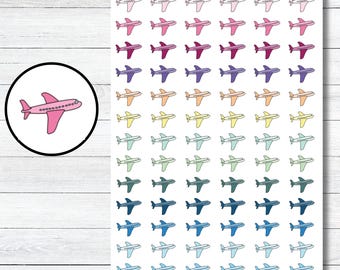 Airplane Planner Stickers, Travel Planner Stickers, Plane Stickers for Planners, Cute Planner Stickers