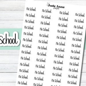 School Planner Stickers, No School Planner Stickers, Script Stickers, Cute Planning Stickers, Bujo Stickers