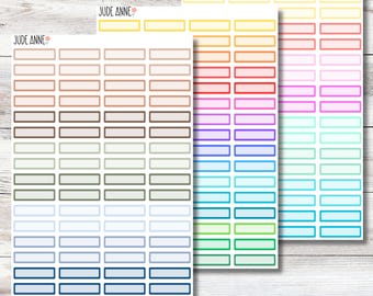 Etiquetas adhesivas para planificador de 2,5 cm: colores bohemios, arcoíris y soleados para organizar, hoja de pegatinas para planificador, pegatinas Bujo