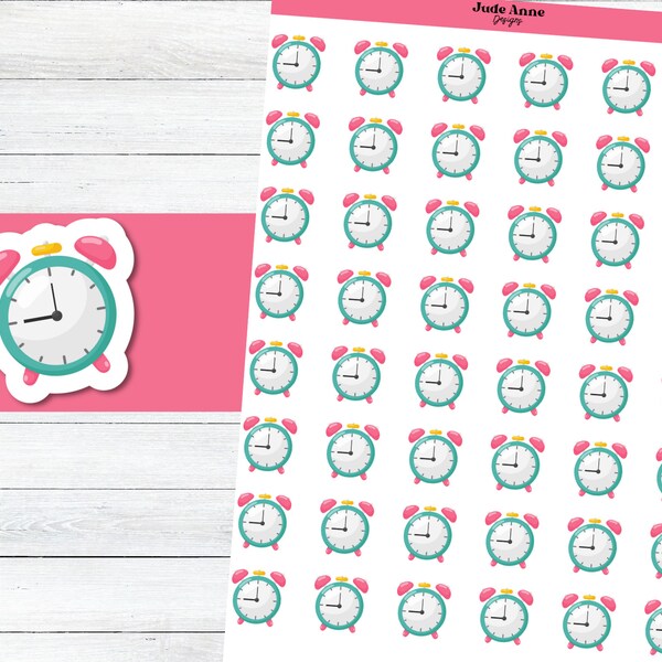 Clock Sticker Etsy