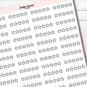 Star Rating Planner Stickers | Book Star Rating | Restaurant Star Rating | Functional Stickers