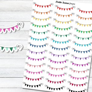 Pegatinas para planificador de banderines, bonitas pegatinas para pancartas, pegatinas para planificación de pancartas, bonitas pegatinas para planificador