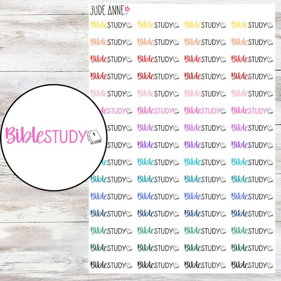 Bible Study Planner Stickers, Bible Group Stickers, Icon Planner Stickers, Religous Functional Planner Stickers