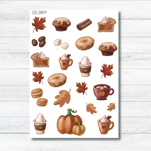 Fall Planner Stickers, Cute Autumn Stickers, Bujo Fall Stickers