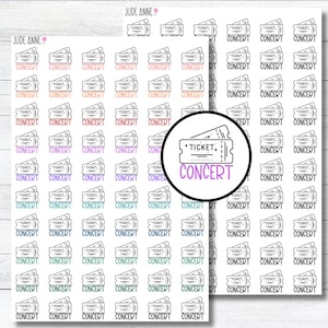 printable Concert Stickers