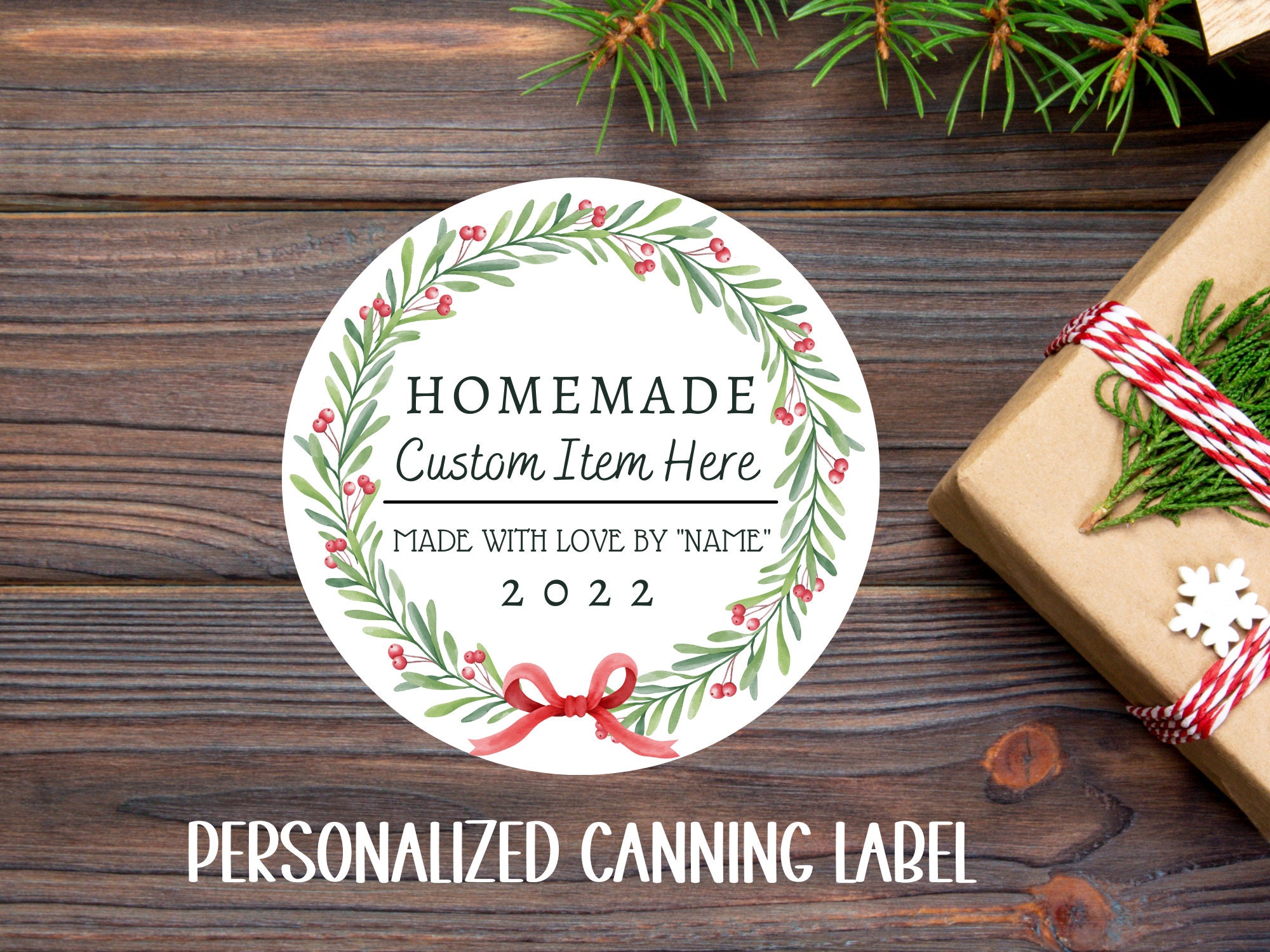 Christmas Labels for Jam - Etsy