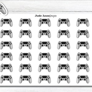 Pegatinas para planificador de juegos / Hoja de pegatinas para mando de juegos / Pegatinas para planificación de videojuegos / Bullet Journal / Bujo / Pegatinas para calendario
