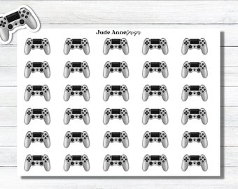 Gaming Planner Stickers | Game Controller Sticker Sheet | Video Games Planning Stickers | Bullet Journaling | Bujo | Calendar Stickers
