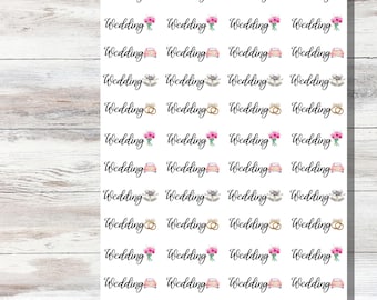 Wedding Planner Stickers, Wedding Day Planner Sticker, Planner Stickers, Functional Stickers