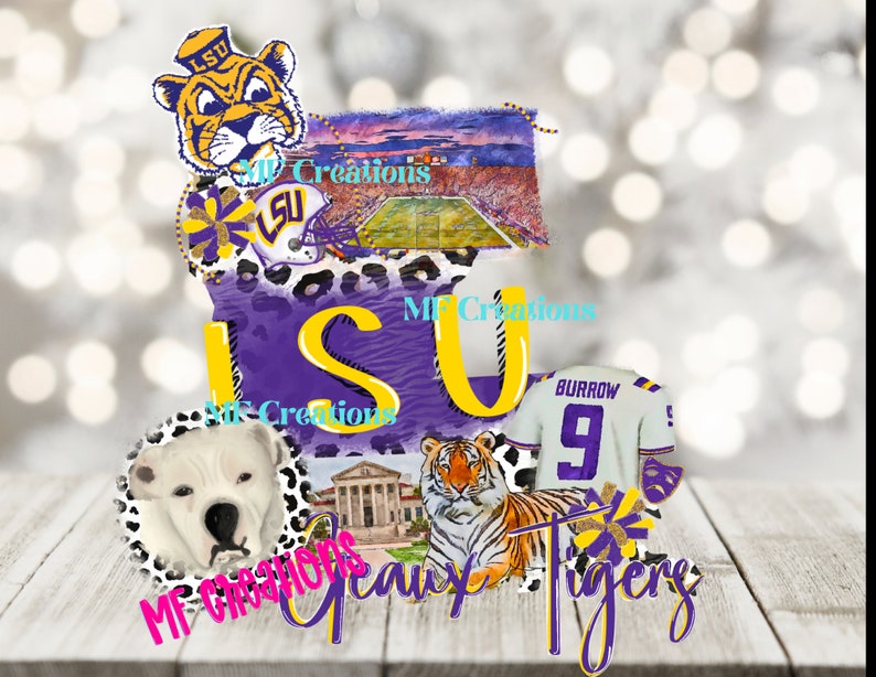 LSU Tigers Sublimation Png Design - Etsy