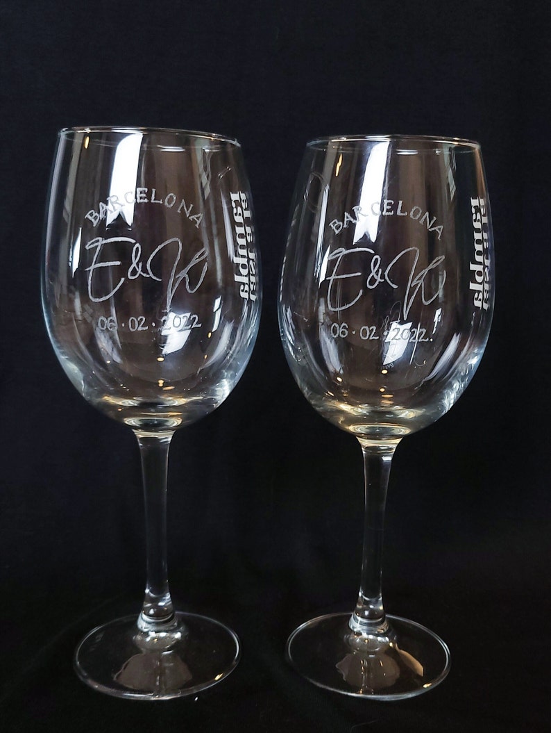 Custom Handengraved Glassware deposit Engraved Glassware Etsy