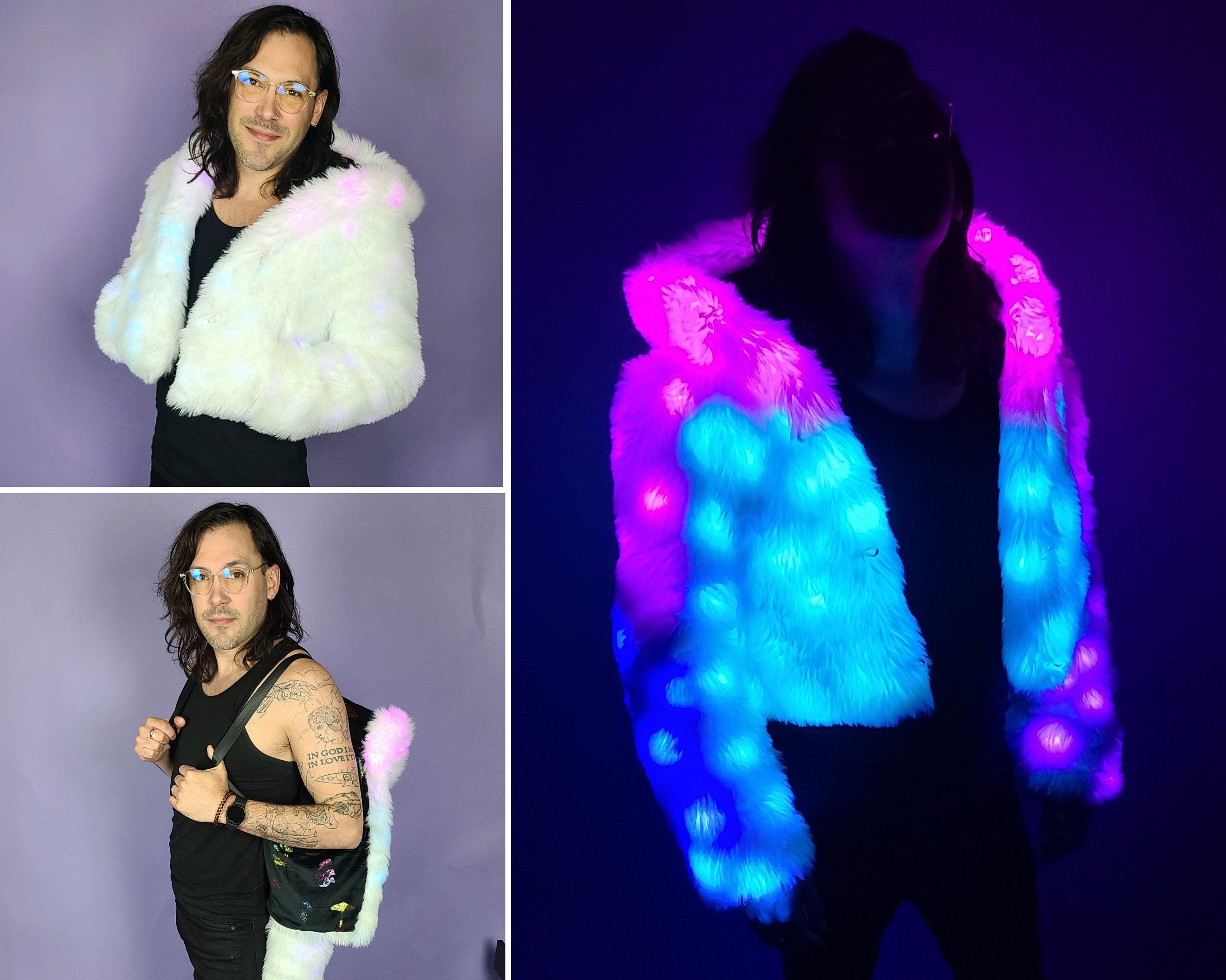 My latest handmade LED festival coat 🌈✌️ : r/RainbowEverything