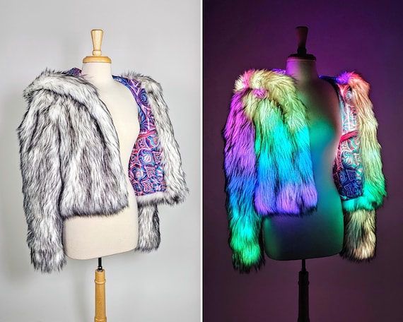 Led fur jacket sales