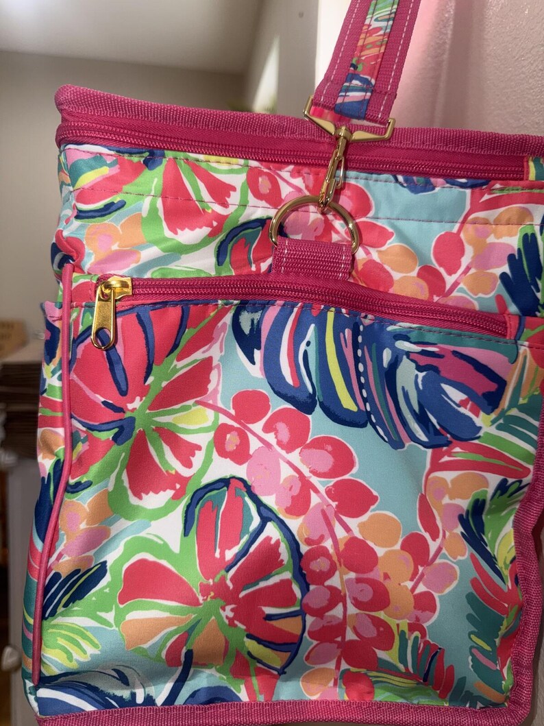 NWT Lilly Pulitzer Large Spot Beach Cooler tote Bag cod 27 immagine 2
