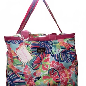 NWT Lilly Pulitzer Large Spot Beach Cooler tote Bag cod 27 immagine 1