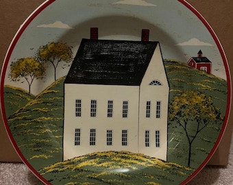 Warren Kimble 8 Inch Plate Dish Sakura 1998 Brandon House Country life