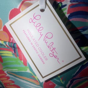 NWT Lilly Pulitzer Large Spot Beach Cooler tote Bag cod 27 immagine 3