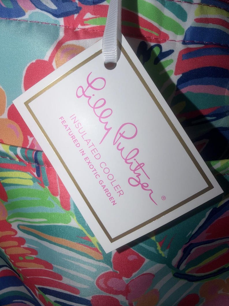 NWT Lilly Pulitzer Large Spot Beach Cooler tote Bag cod 27 immagine 3