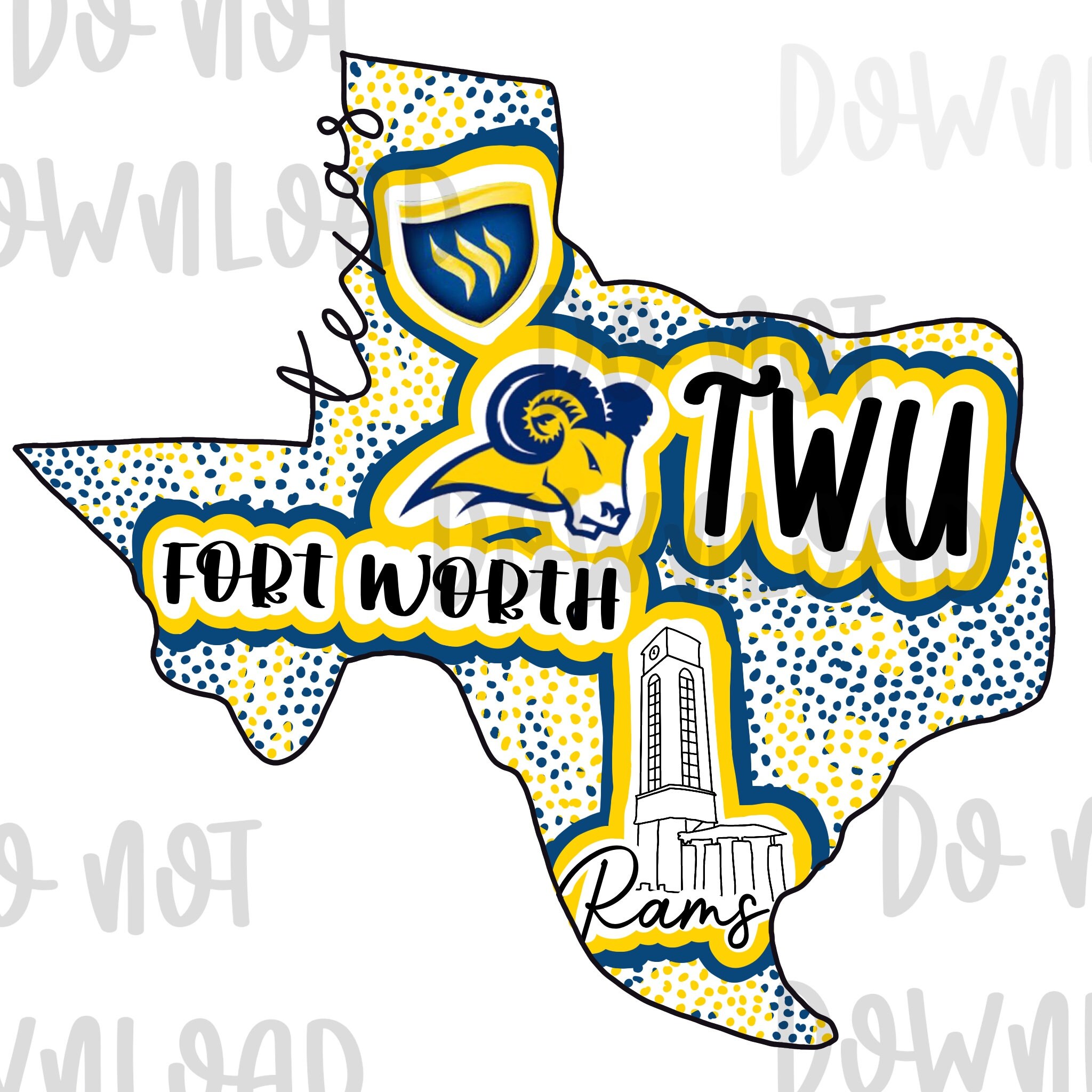 Texas Wesleyan Sublimation Digital Download File - Etsy