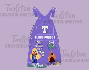 Tarleton overalls digital sublimation and SvG download