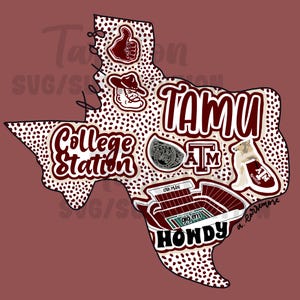 Texas AandM university traditions png digital download sublimation file