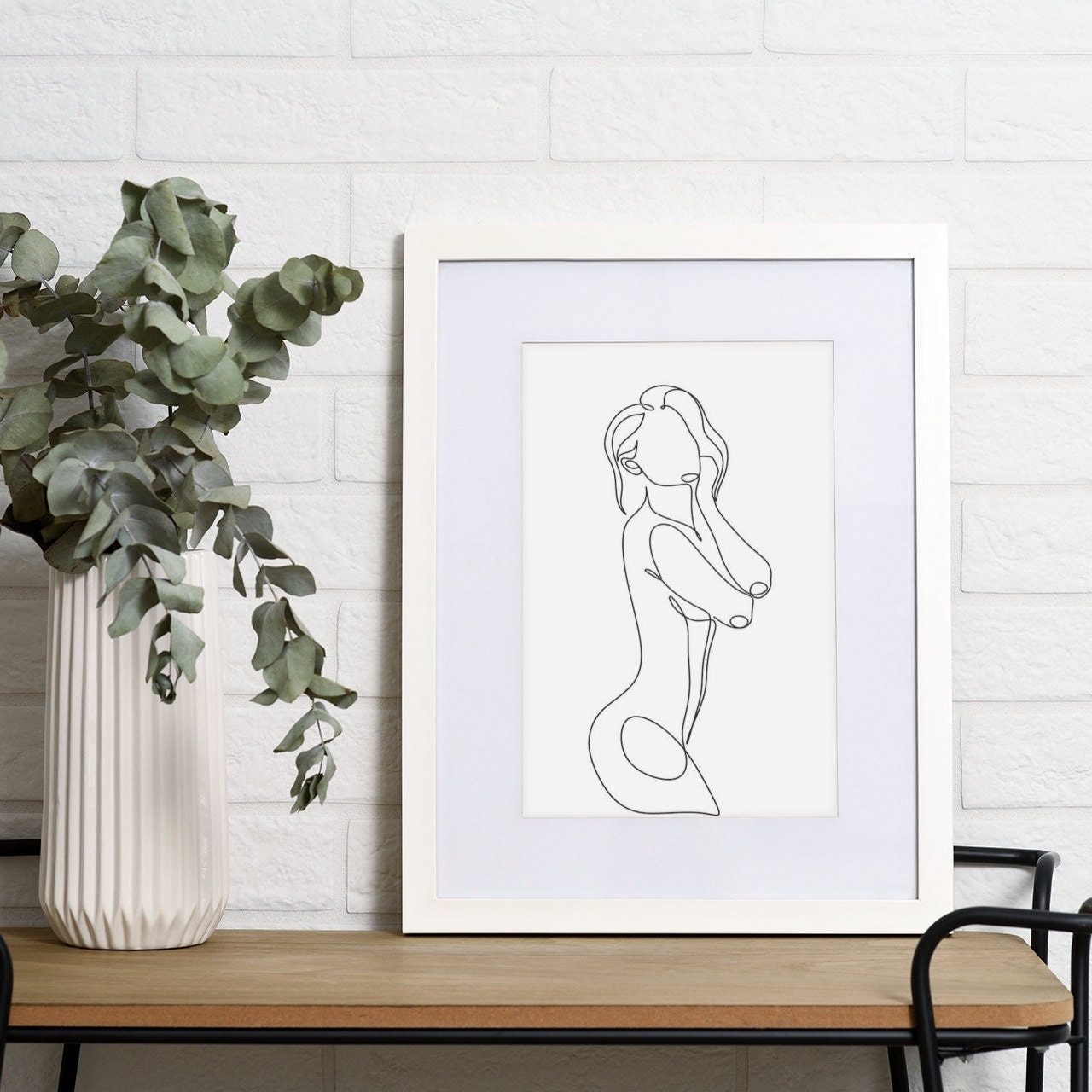 Female Body Line Art, Nude Line Art, One Line Drawing, Female Body Art