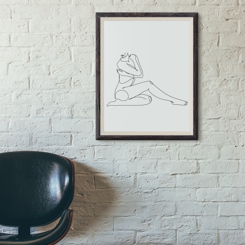 Body Line Art, Nude Line Art, Female Body Line Art, One Line Drawing