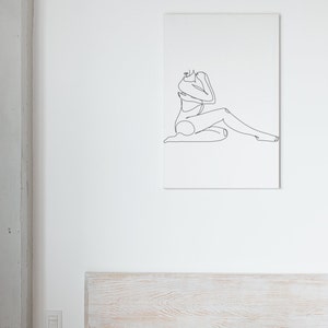 Body Line Art, Nude Line Art, Female Body Line Art, One Line Drawing