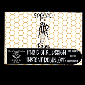 Spread my Pages | SVG | PNG | Digital Download | Digital Design | Sublimation | Booktok