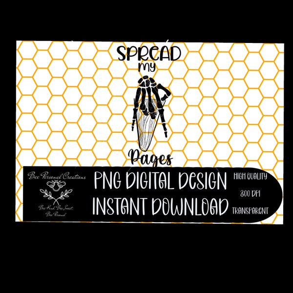 Spread my Pages | SVG | PNG | Digital Download | Digital Design | Sublimation | Booktok