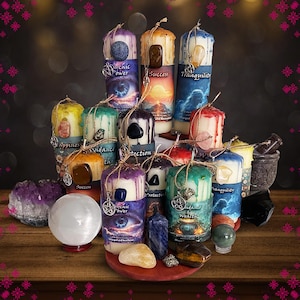 Witchcraft Candles and Intention Candle | Manifestation Candle | Dressed Candles for Spell Rituals | Charged & Activated | Wiccan Supplies
