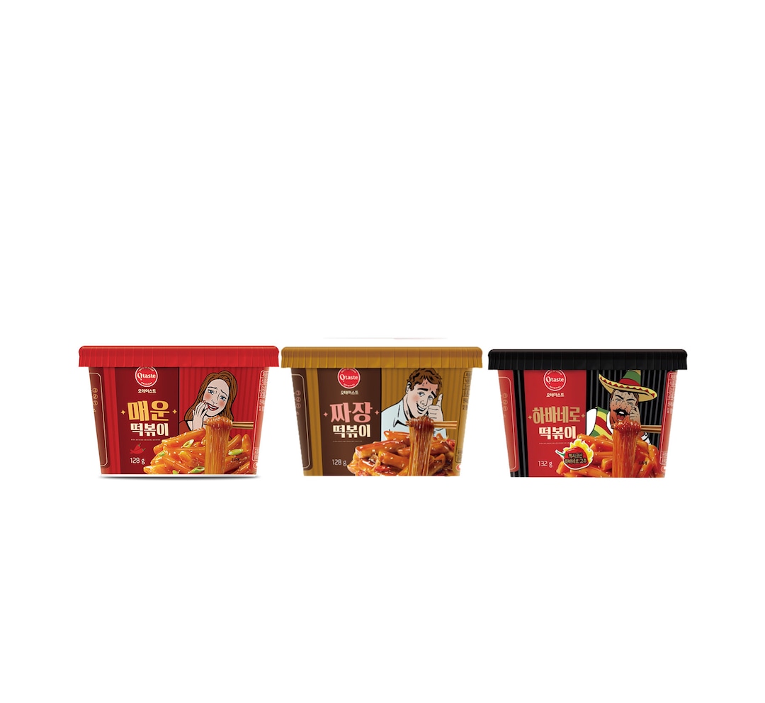 Otaste Glass Noodle Tteokbokki hot & Spicy/jjajang/habanero Spicy