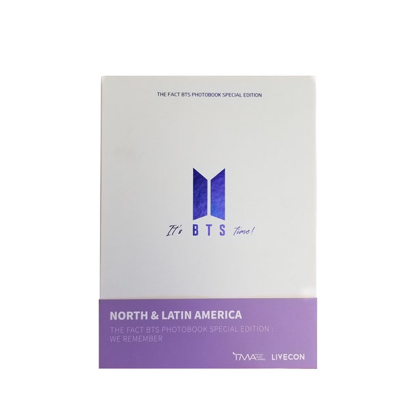 BTS TMA Photobook The Fact "We Remember" Special Gift (Plastic Sealed New One) + We Remember bromide(36"x24"- folded) 1 Sheet