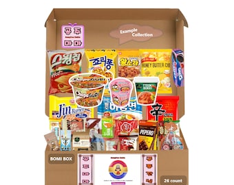 FrKrUS [GongJoo MaMa - BOMI] Korean Snack Gift Box - [Thanksgiving/Christmas/New Year Gift] - Free Promotion Gift: Over 20 pcs K-Candies