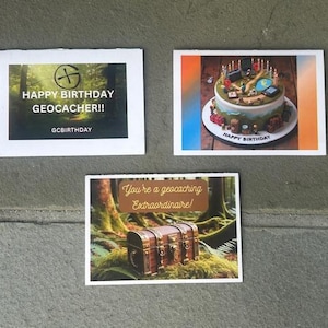Geocaching Birthday Card Variety Pack