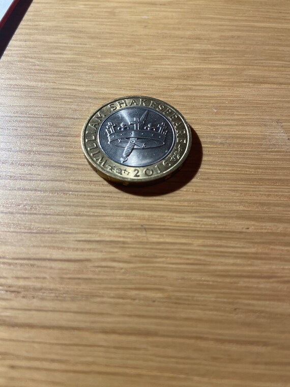 William Shakespeare 2 Pound Coin Etsy