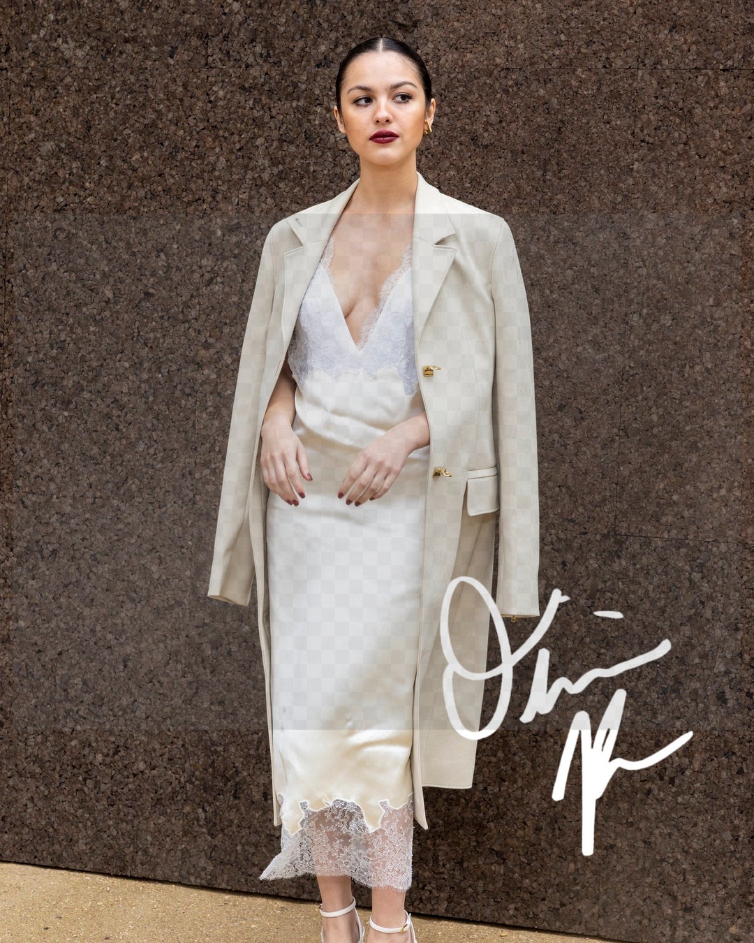Olivia Rodrigo Signed Autographed Photo White Dress Cleavage - Etsy