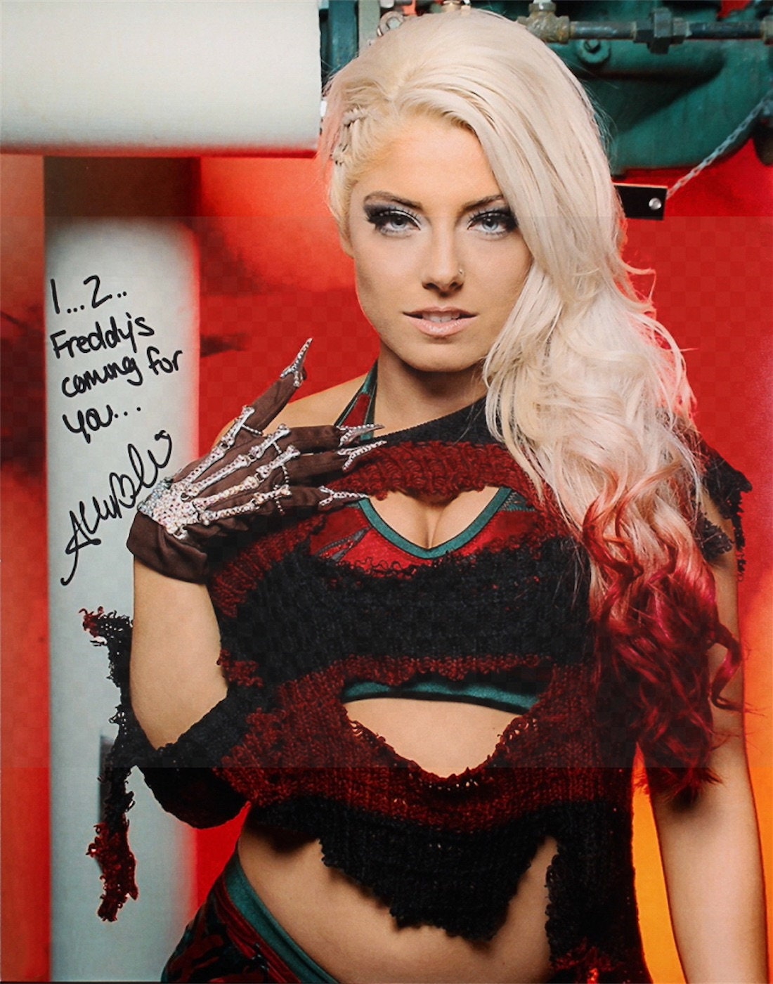 Autographed Wrestling Photos Alexa Bliss Wwe Diva Signed Autograph 8x10 Photo #4 Wrestling Ink 