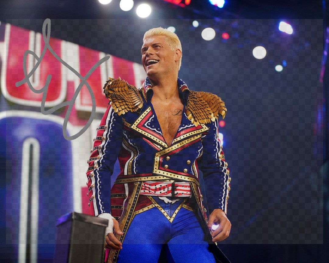 Cody Rhodes Signed Autographed Photo WWE AEW 8x10 Etsy