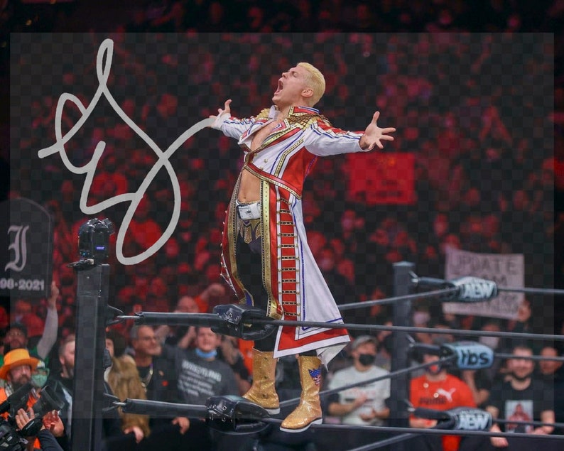Cody Rhodes Signed Autographed Photo 8x10 Etsy