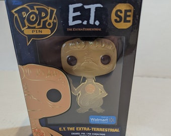 Funko Pop Pin SE of ET, with stand.  Enamel, NIB with factory seal intact.