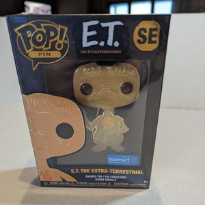 Funko Pop Pin SE of ET, with stand.  Enamel, NIB with factory seal intact.