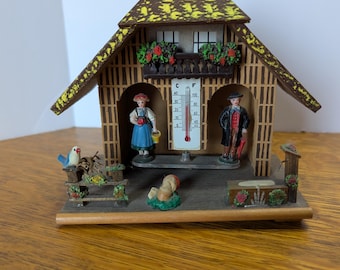 Vtg German Bambi weather house, Joggili ....